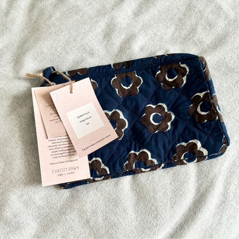 Christy Dawn The Quilted Pouch Indigo Blues